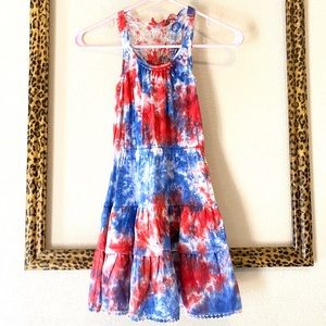 NWT Shrinking Violet Patriotic Tie Dyed Dress Sz 4
